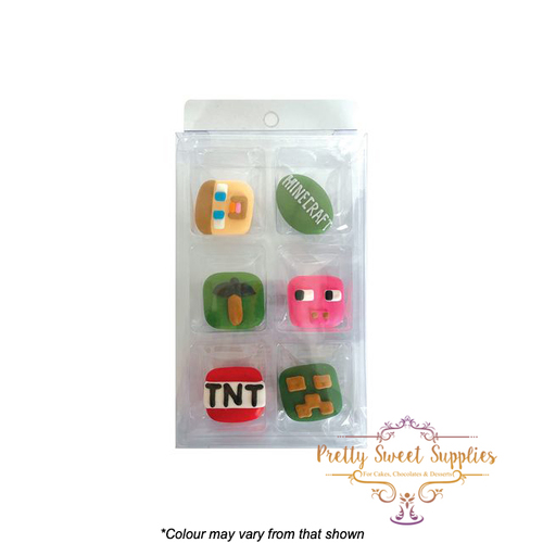 MINECRAFT Sugar Decorations - 6 Piece Pack