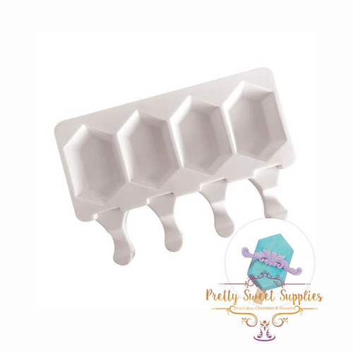 HEXAGONAL ICE CREAM POPSICLE - Silicone Mould