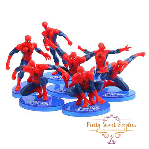 SPIDERMAN Plastic Figurines -  7 Piece Set