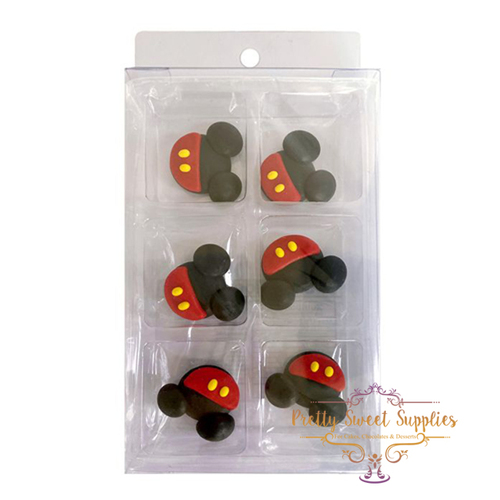 MINNIE MOUSE Sugar Decorations - 6 Piece Pack