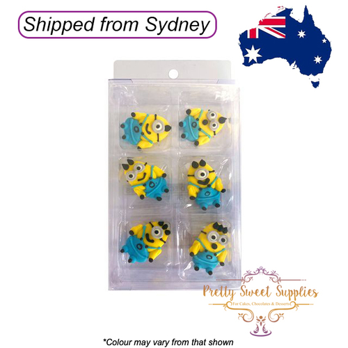 MINIONS Sugar Decorations - 6 Piece Pack