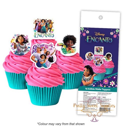 ENCANTO Edible Wafer Cupcake Toppers - 16 piece pack
