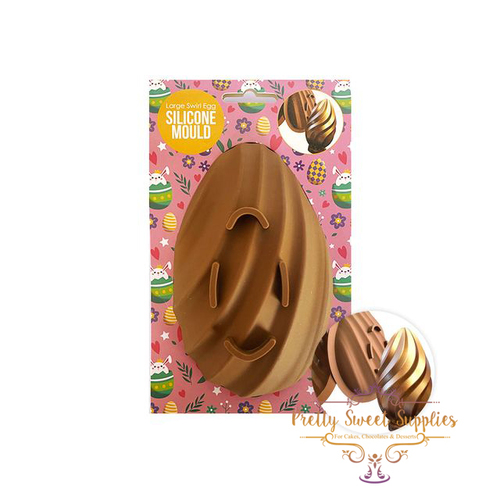 LARGE SWIRL EGG - Silicone Mould