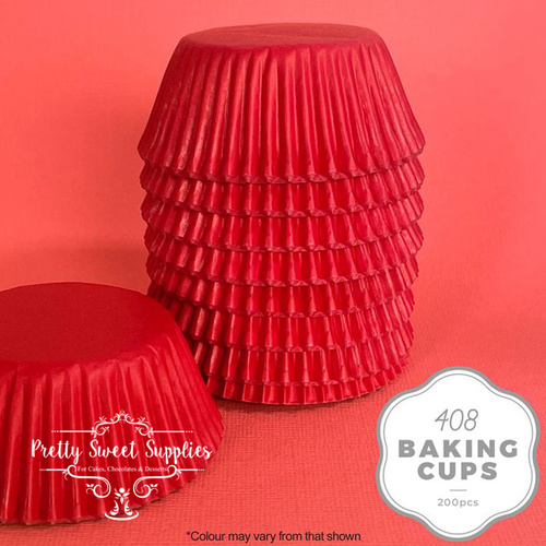Baking Cups RED 408 (200pc)