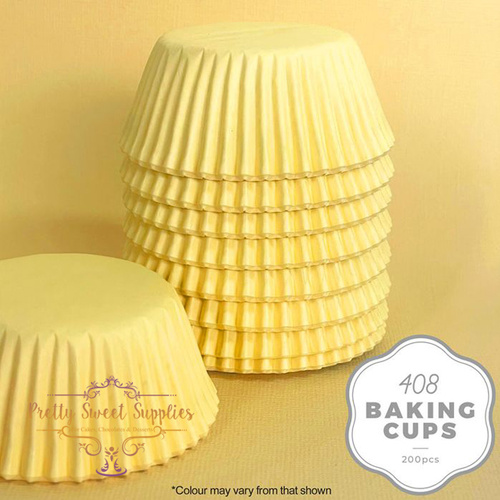 Baking Cups PASTEL YELLOW 408 (200pc)