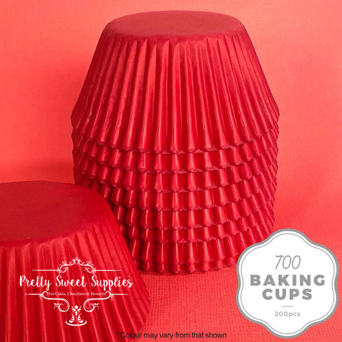 Baking Cups RED 700 (200pc)