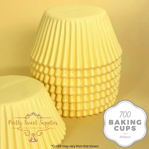 Baking Cups PASTEL YELLOW 700 (200pc)