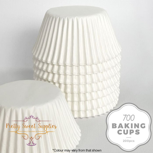 Baking Cups WHITE 700 (200pc)