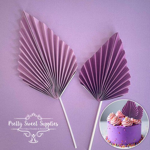 PURPLE - Deco Fan Topper - 2 pc Set