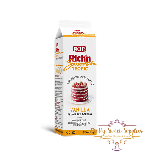 Rich N Smooth Tropic - Vanilla Flavour Topping - 1Kg