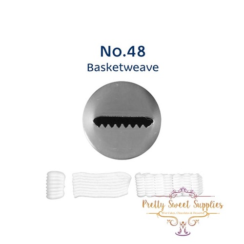 No. 48 Basketweave S/S Piping Tip