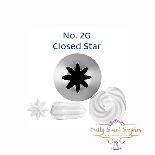 No. 2G Closed Star Medium S/S Piping Tip