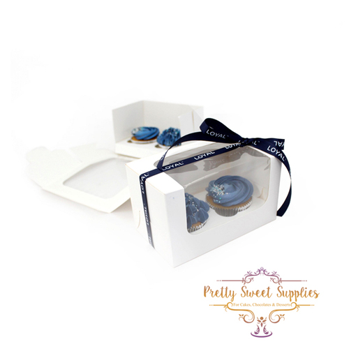 Cupcake Box with Clear Window - 2 Hole