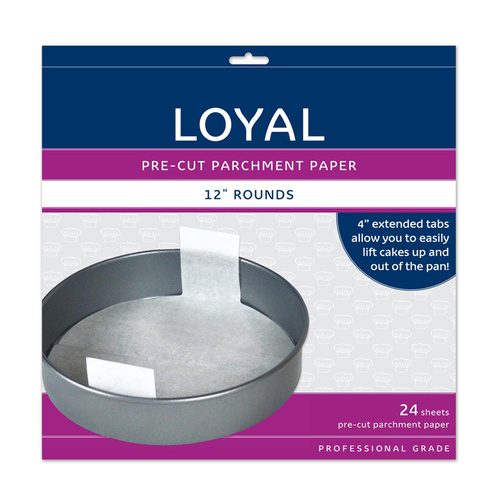 Pre-cut Baking Paper with Tabs ROUND 12" (300mm) - 24pc