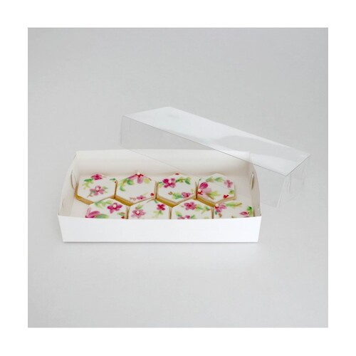 MEDIUM Clear Lid Rectangle Cookie / Chocolate Box