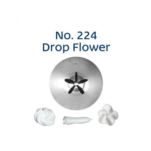 No. 224 Drop Flower Piping Tip