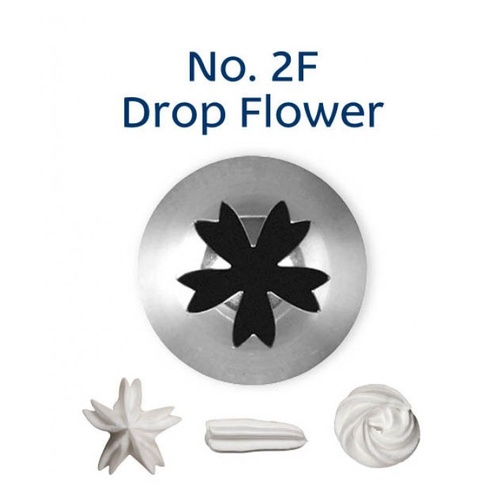 No. 2F Drop Flower Medium Piping Tip