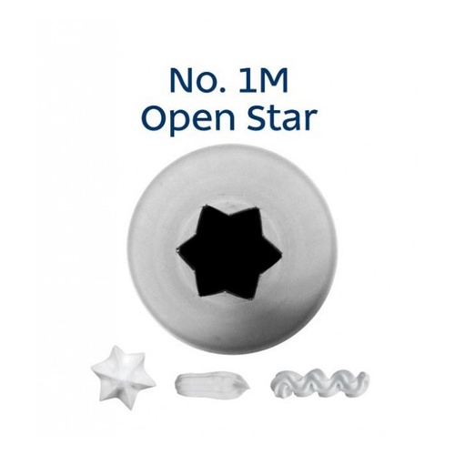 No. 1M Open Star Piping Tip