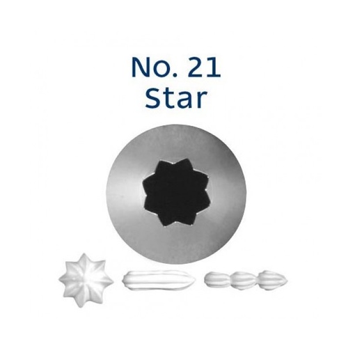 No. 21 Open Star Piping Tip