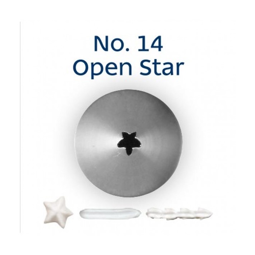 No. 14 Open Star Piping Tip