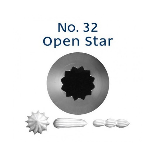 No. 32 Open Star Piping Tip