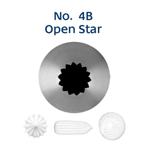 No. 4B Open Star Piping Tip