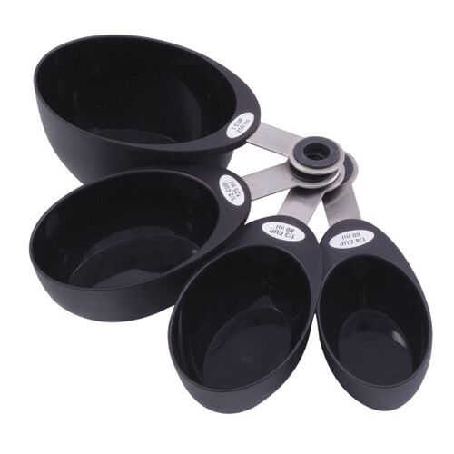Mondo Measuring Cup Set Black 4 Piece