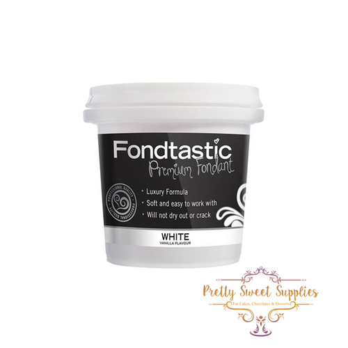 WHITE Fondtastic Vanilla Flavoured Fondant 8oz/226gm