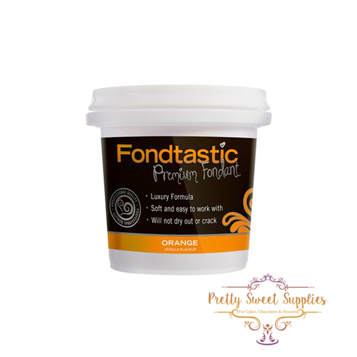 ORANGE Fondtastic Vanilla Flavoured Fondant 8oz/226gm