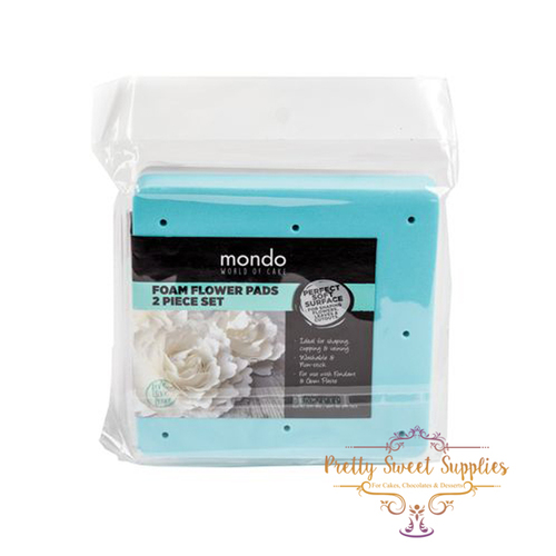 Mondo Flower Foam Mat - White/Blue Set 15x15cm / 6"x6"