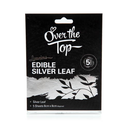 Edible SILVER Leaf - Transfer Sheets (5 pack)