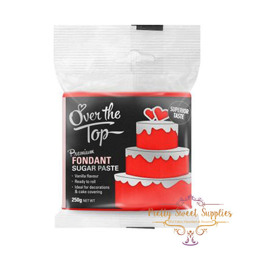 SUPER RED Over The Top Fondant 250gm