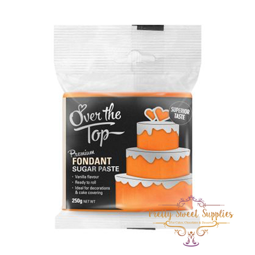 SUNSET ORANGE Over The Top Fondant 250gm