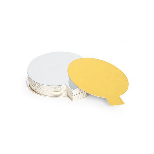 ROUND GOLD/SILVER Cake Slip Double-Sided by Mondo World of Cake