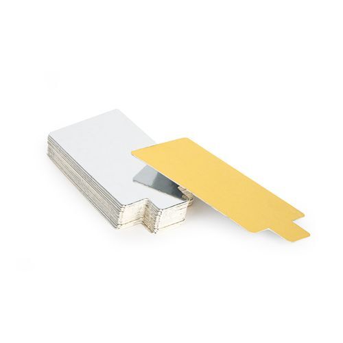 RECTANGLE GOLD/SILVER Cake Slip Double-Sided by Mondo World of Cake