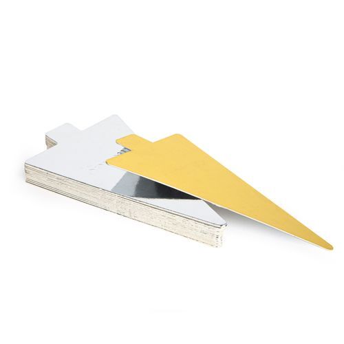 TRIANGLE GOLD/SILVER Cake Slip Double-Sided by Mondo World of Cake