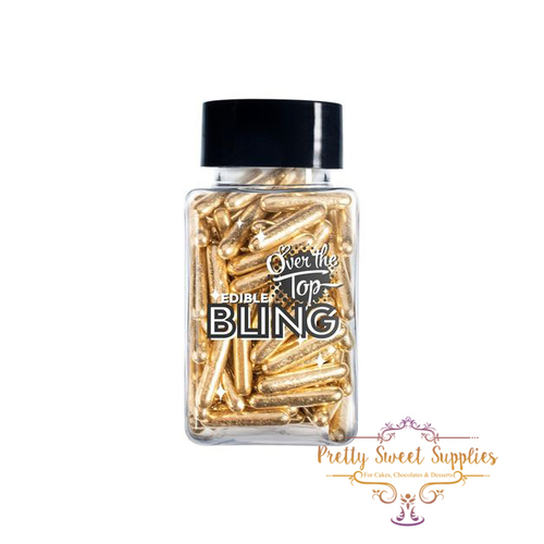 METALLIC GOLD RODS Edible Bling - Over The Top 70g