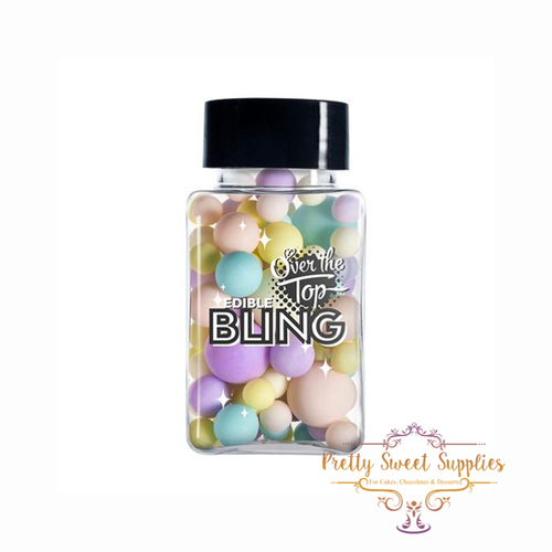 PASTEL BALLS (2mm to 8mm) Edible Bling Medley - Over The Top - 70g