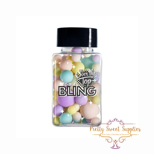 PASTEL BALLS (2mm to 8mm) Edible Bling Medley - Over The Top - 70g