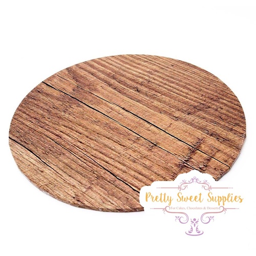 Woodgrain Cake Board Round - 12"