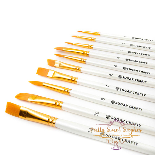 Paintbrushes for Sugarcraft (Set of 10)