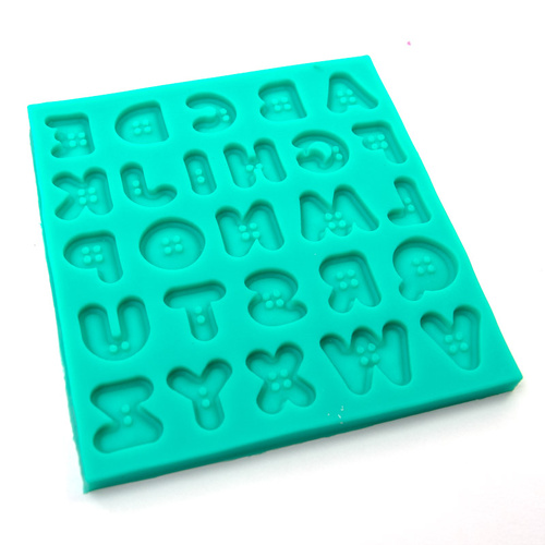 BUTTON ALPHABET Silicone Mould