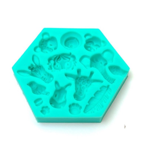 JUNGLE ANIMALS Silicone Mould