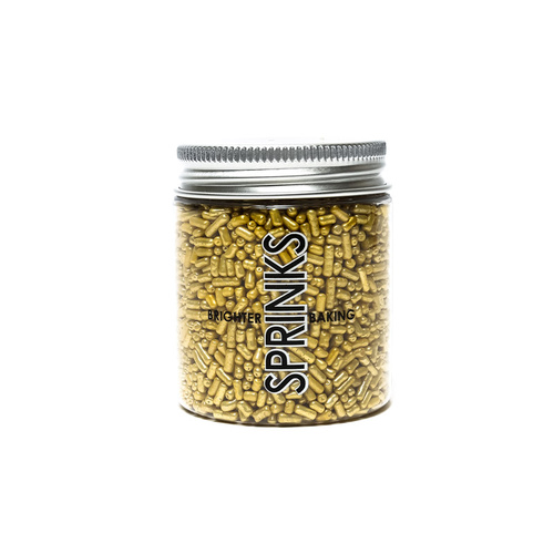 GOLD Metallic Jimmies 1mm - 85g