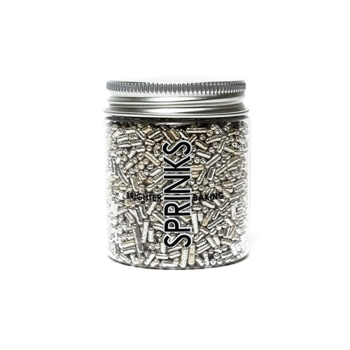 SILVER Metallic Jimmies 1mm - 85g