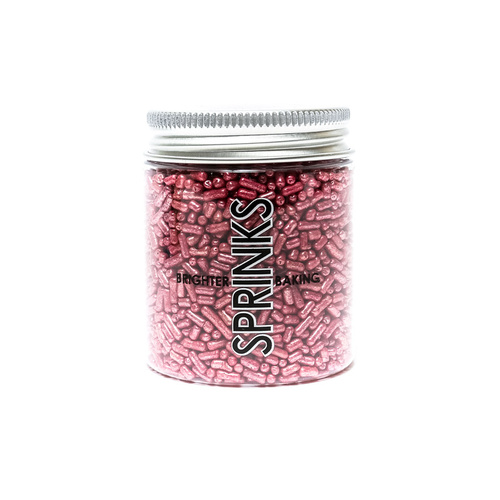 PINK Metallic Jimmies 1mm - 85g