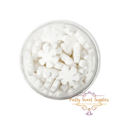 WHITE SNOWFLAKES Sprinkles - 60g