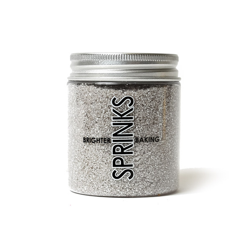 SILVER SHIMMERING Sanding Sugar - 85g
