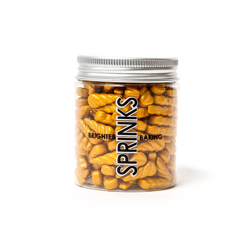GOLD UNICORN HORNS Party Sprinkles - 75g