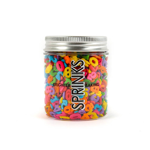 MIXED RAINBOW NUMBERS Sprinkles - 55g